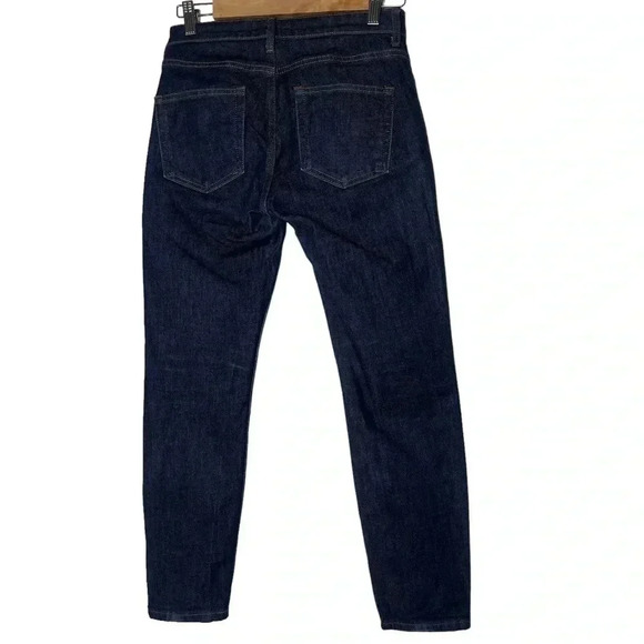 Everlane  Ankle Blue Dark Wash Denim Mid Rise Jeans Size 26 - Picture 5 of 7